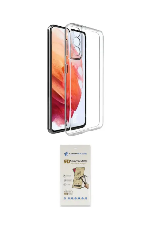 ieg™ Galaxy S22 Plus Kılıf Zirve Doku - Siyah Mat Seramik Nano Ekran Koruyucu