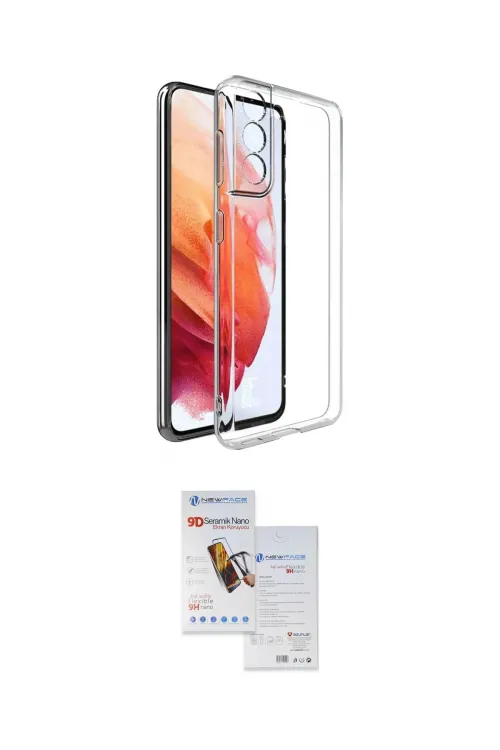 ieg™ Galaxy S22 Plus Kılıf Zirve Doku - Siyah Seramik Nano Ekran Koruyucu