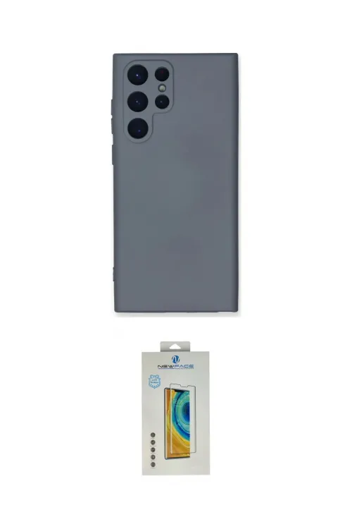 ieg™ Galaxy S22 Ultra Kılıf Ahenk Serisi - Şeffaf Polymer Nano Ekran Koruyucu