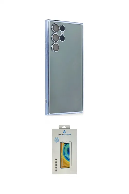 ieg™ Galaxy S22 Ultra Kılıf Vadi Minimal - Şeffaf Polymer Nano Ekran Koruyucu