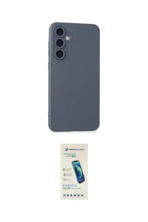 ieg™ Galaxy S23 FE Kılıf Ahenk Serisi - Şeffaf Pasifik Cam Ekran Koruyucu