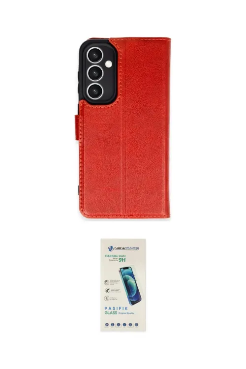 ieg™ Galaxy S23 FE Kılıf Siluet Işık Serisi - Şeffaf Pasifik Cam Ekran Koruyucu