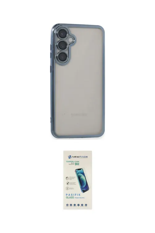 ieg™ Galaxy S23 FE Kılıf Vadi Minimal - Şeffaf Pasifik Cam Ekran Koruyucu