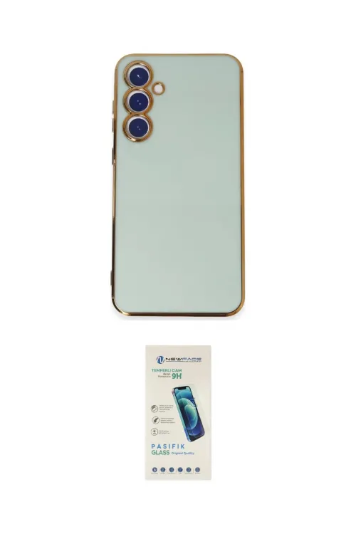 ieg™ Galaxy S23 FE Kılıf Yankı Serisi - Şeffaf Pasifik Cam Ekran Koruyucu