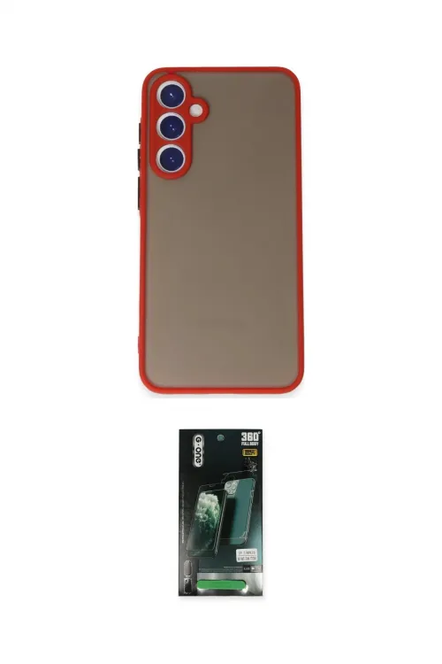 ieg™ Galaxy S23 Kılıf Ahenk Çizgi Serisi - Şeffaf 360 Full Body Arka Koruyucu