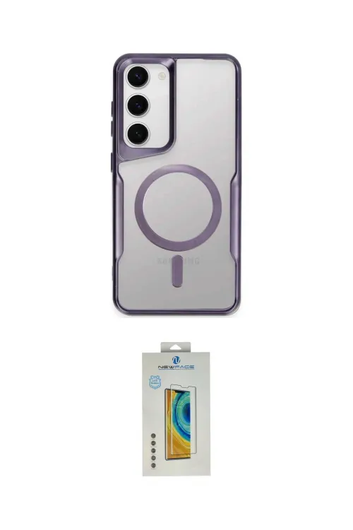 ieg™ Galaxy S23 Kılıf Yadigar Klasik Özel Seri - Şeffaf Polymer Nano Ekran Koruyucu