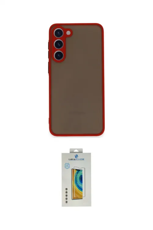 ieg™ Galaxy S23 Plus Kılıf Ahenk Çizgi Serisi - Şeffaf Polymer Nano Ekran Koruyucu