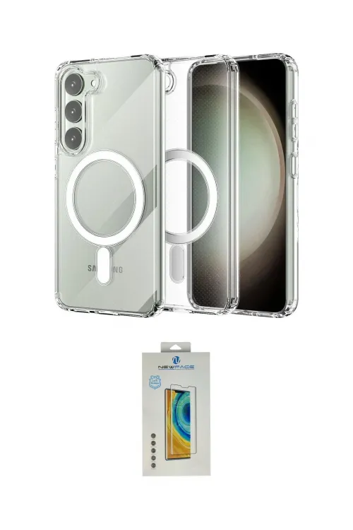 ieg™ Galaxy S23 Plus Kılıf Ahenk Yansıma Prime - Şeffaf Polymer Nano Ekran Koruyucu
