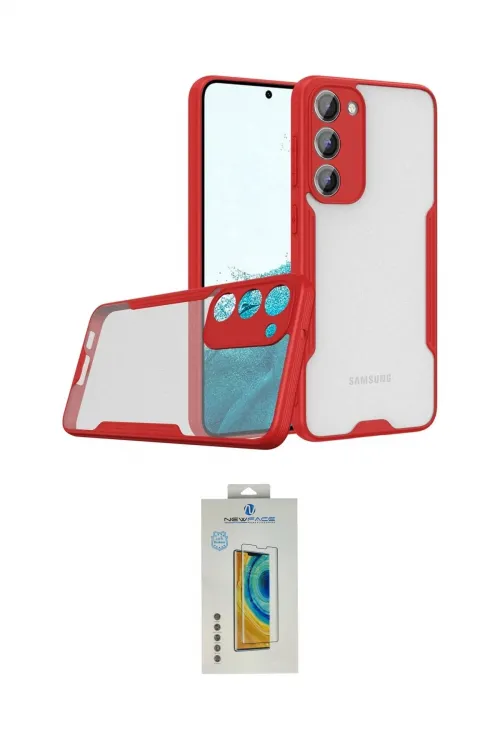 ieg™ Galaxy S23 Plus Kılıf Atlas Asil Serisi - Şeffaf Polymer Nano Ekran Koruyucu