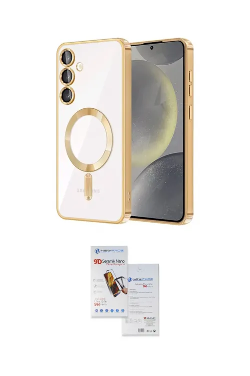 ieg™ Galaxy S23 Plus Kılıf Nova Işık Özel Seri - Siyah Seramik Nano Ekran Koruyucu
