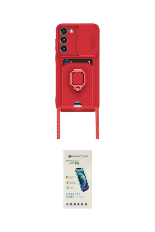 ieg™ Galaxy S23 Plus Kılıf Vadi Form Prime - Şeffaf Pasifik Cam Ekran Koruyucu