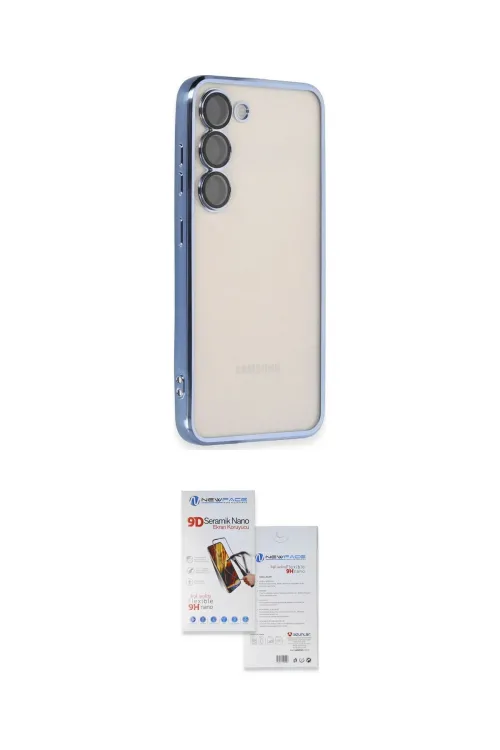 ieg™ Galaxy S23 Plus Kılıf Vadi Minimal - Siyah Seramik Nano Ekran Koruyucu