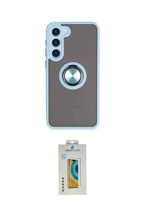 ieg™ Galaxy S23 Plus Kılıf Yörünge Çizgi - Şeffaf Polymer Nano Ekran Koruyucu