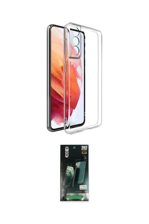 ieg™ Galaxy S23 Plus Kılıf Zirve Doku - Siyah 360 Mat Full Body Arka Koruyucu