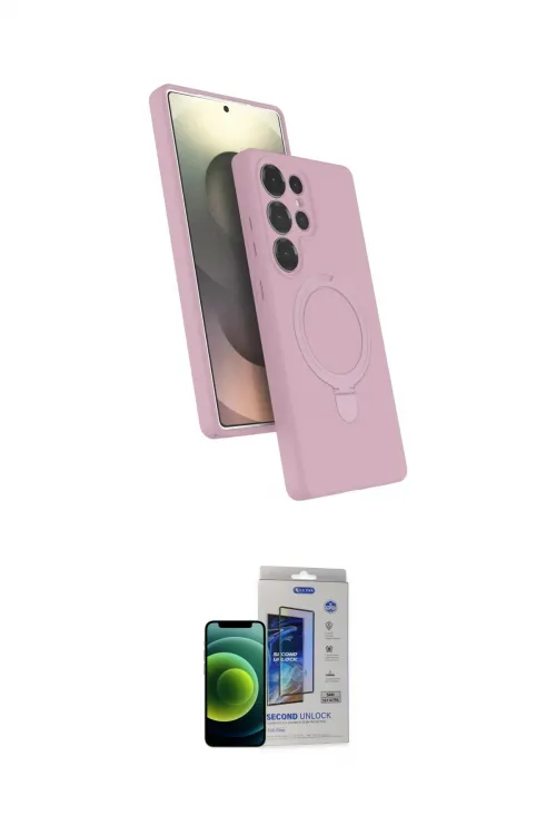 ieg™ Galaxy S23 Ultra Kılıf İz Işık Koleksiyonu - Siyah Durable Full Glue Curved Cam