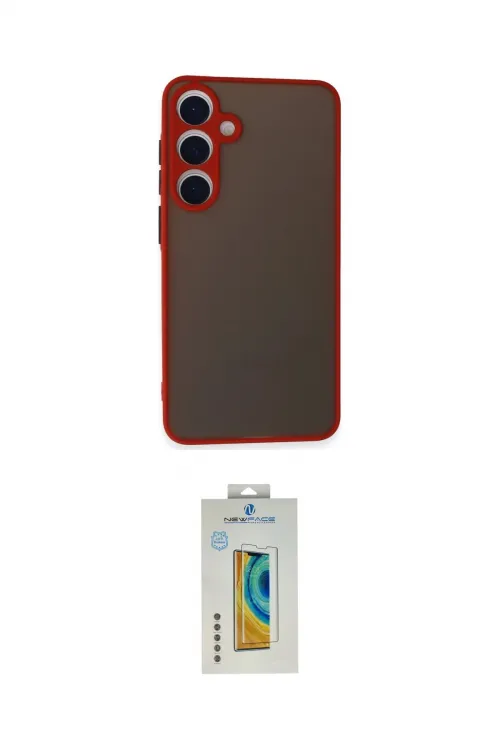 ieg™ Galaxy S24 Kılıf Ahenk Çizgi Serisi - Siyah Polymer Nano Ekran Koruyucu