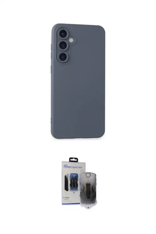 ieg™ Galaxy S24 Kılıf Ahenk Serisi - Siyah Vanessa Magic Hayalet Cam