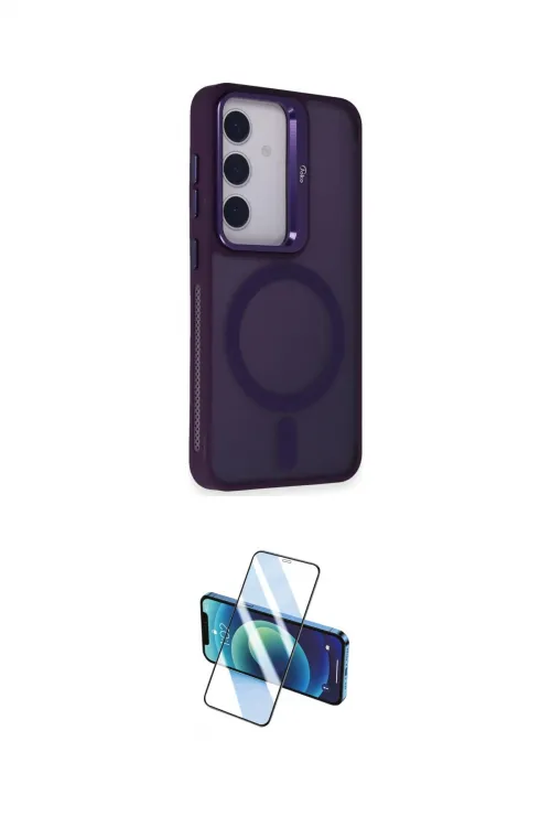 ieg™ Galaxy S24 Kılıf Akış Form - Siyah 3D Antistatik Seramik Nano Ekran Koruyucu