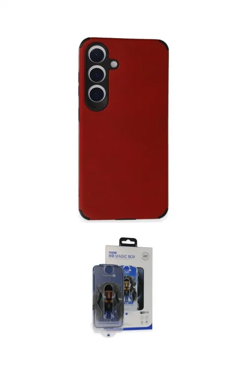 ieg™ Galaxy S24 Kılıf Doruk Asil Koleksiyonu - Siyah Vanessa Magic Cam