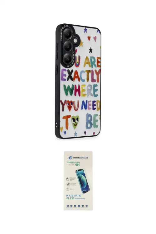 ieg™ Galaxy S24 Kılıf Odak Klasik Serisi - Şeffaf Pasifik Cam Ekran Koruyucu