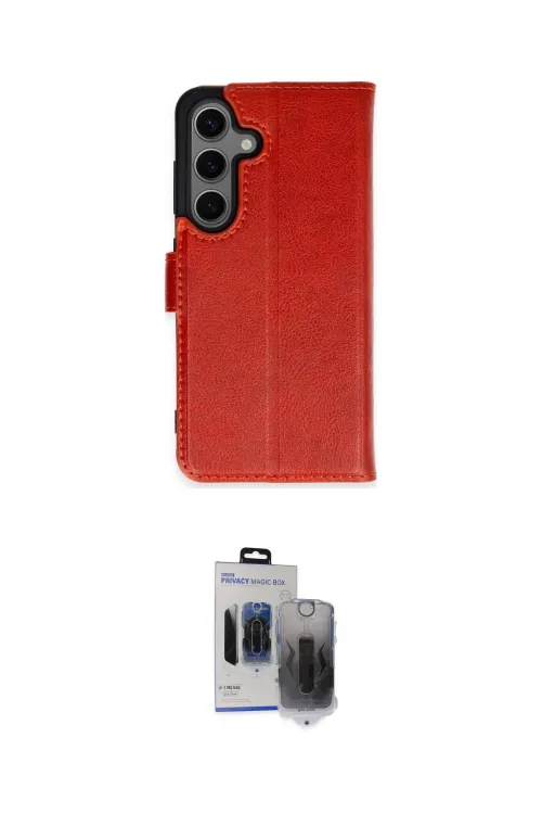 ieg™ Galaxy S24 Kılıf Siluet Işık Serisi - Siyah Vanessa Magic Hayalet Cam