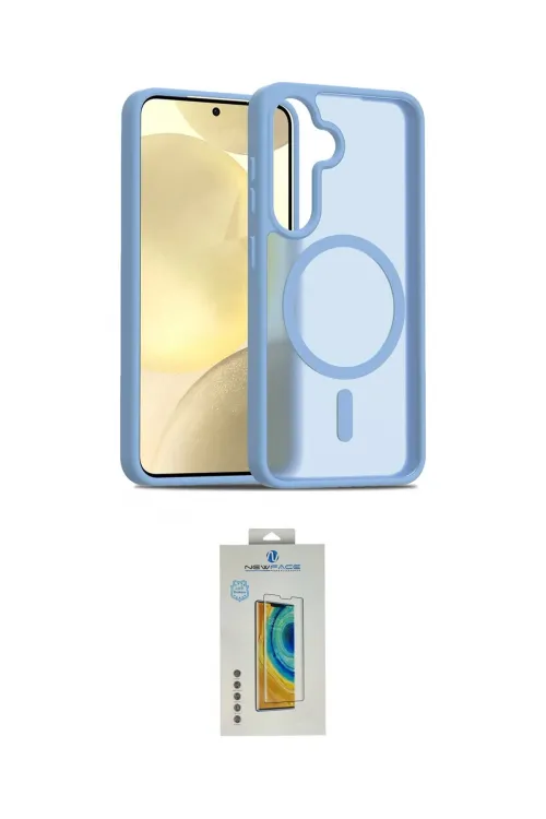 ieg™ Galaxy S24 Kılıf Siluet Minimal Prime - Siyah Polymer Nano Ekran Koruyucu