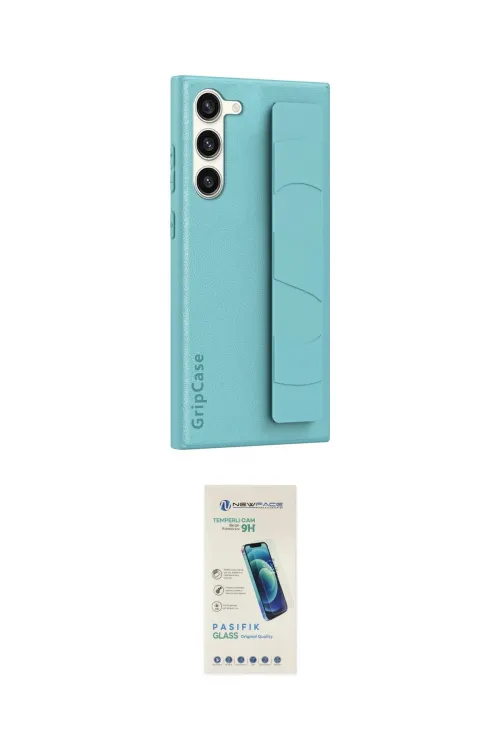 ieg™ Galaxy S24 Kılıf Vadi Asil Serisi - Şeffaf Pasifik Cam Ekran Koruyucu