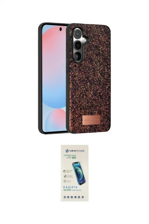 ieg™ Galaxy S24 Kılıf Vadi Klasik Serisi - Şeffaf Pasifik Cam Ekran Koruyucu