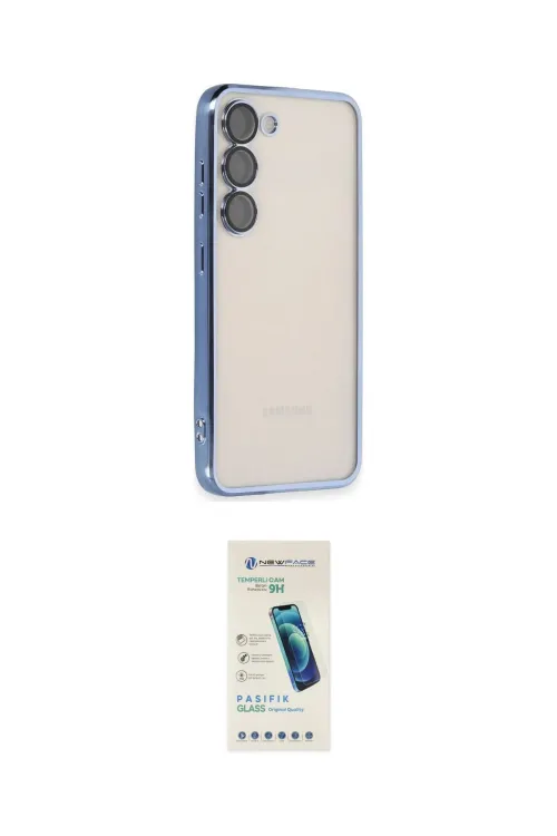 ieg™ Galaxy S24 Kılıf Vadi Minimal - Şeffaf Pasifik Cam Ekran Koruyucu