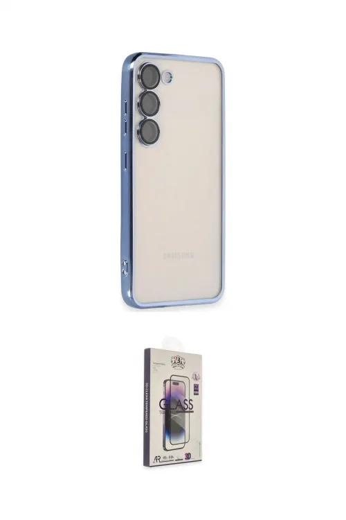 ieg™ Galaxy S24 Kılıf Vadi Minimal - Siyah Bilvis 3D Cam Ekran Koruyucu