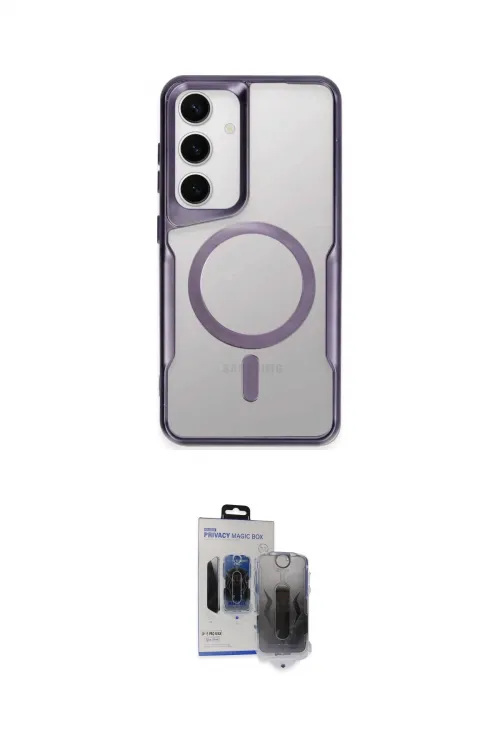 ieg™ Galaxy S24 Kılıf Yadigar Klasik Özel Seri - Siyah Vanessa Magic Hayalet Cam