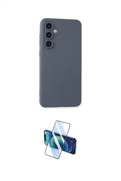 ieg™ Galaxy S24 Plus Kılıf Ahenk Serisi - Siyah 3D Antistatik Cam Ekran Koruyucu