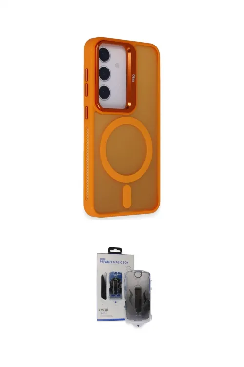 ieg™ Galaxy S24 Plus Kılıf Akış Form - Siyah Vanessa Magic Hayalet Cam