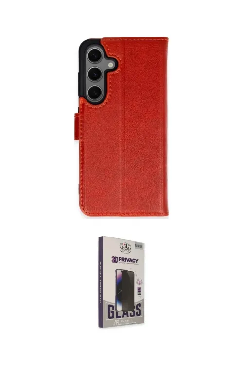 ieg™ Galaxy S24 Plus Kılıf Siluet Işık Serisi - Siyah Bilvis Hayalet Cam Ekran Koruyucu