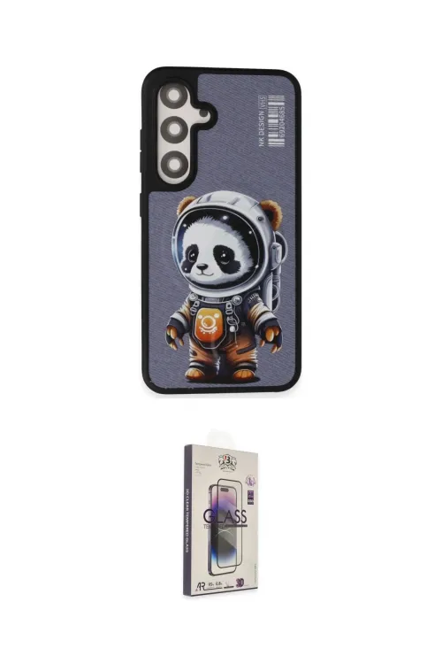 ieg™ Galaxy S24 Plus Kılıf Siluet Modern Özel Seri - Siyah Bilvis 3D Cam Ekran Koruyucu