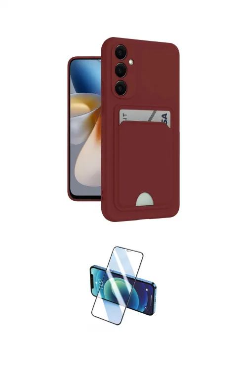 ieg™ Galaxy S24 Plus Kılıf Vadi Çizgi Prime - Siyah 3D Antistatik Cam Ekran Koruyucu