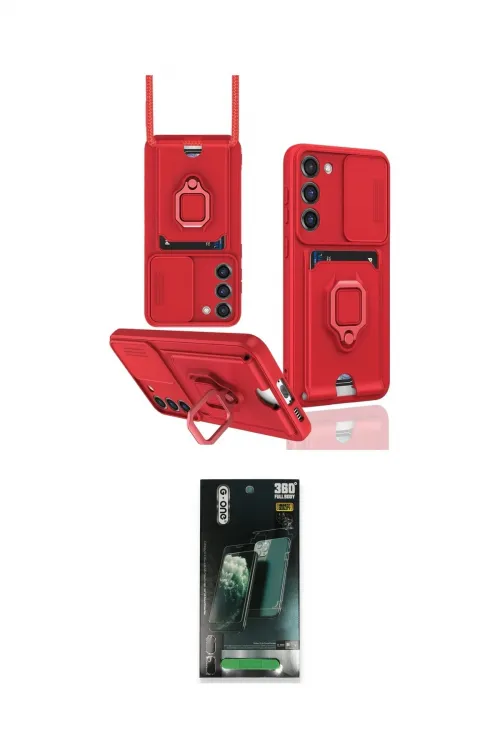 ieg™ Galaxy S24 Plus Kılıf Vadi Form Prime - Şeffaf 360 Full Body Arka Koruyucu