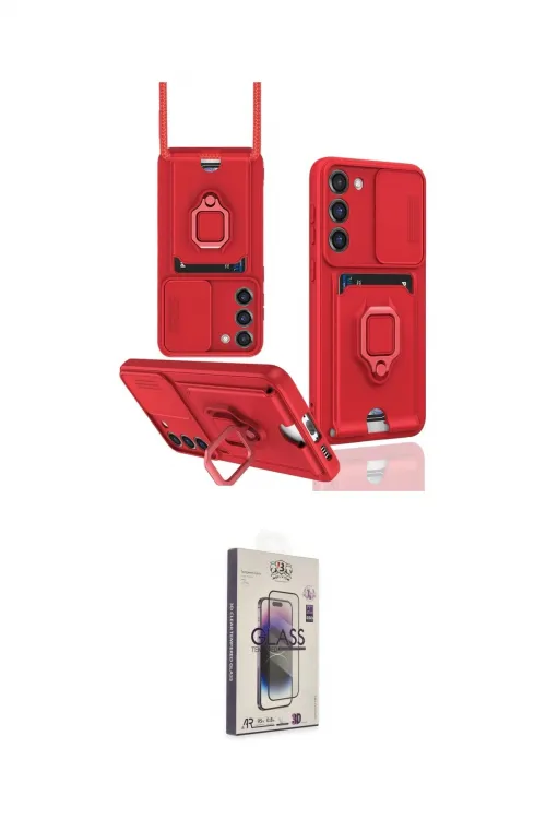 ieg™ Galaxy S24 Plus Kılıf Vadi Form Prime - Siyah Bilvis 3D Cam Ekran Koruyucu