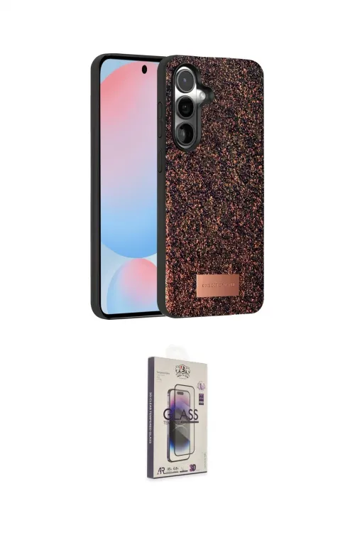 ieg™ Galaxy S24 Plus Kılıf Vadi Klasik Serisi - Siyah Bilvis 3D Cam Ekran Koruyucu