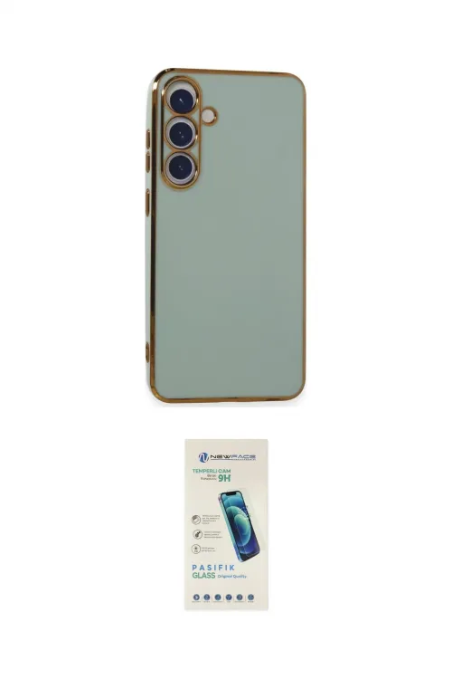 ieg™ Galaxy S24 Plus Kılıf Yankı Serisi - Şeffaf Pasifik Cam Ekran Koruyucu