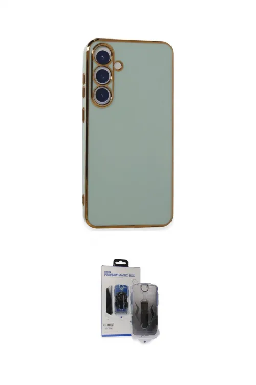 ieg™ Galaxy S24 Plus Kılıf Yankı Serisi - Siyah Vanessa Magic Hayalet Cam