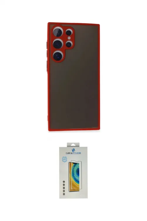 ieg™ Galaxy S24 Ultra Kılıf Ahenk Çizgi Serisi - Siyah Polymer Nano Ekran Koruyucu