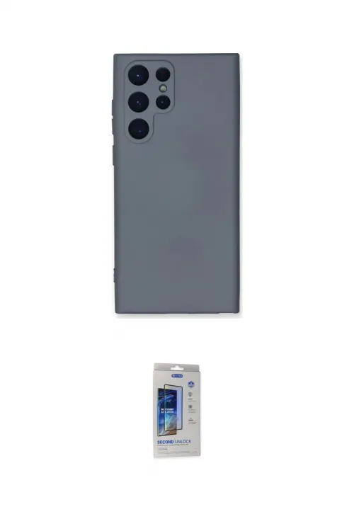 ieg™ Galaxy S24 Ultra Kılıf Ahenk Serisi - Siyah Durable Full Glue Curved Cam