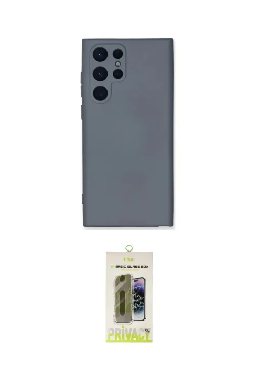ieg™ Galaxy S24 Ultra Kılıf Ahenk Serisi - Siyah Joko Magic 5D Hayalet Cam