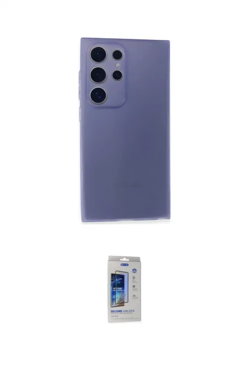 ieg™ Galaxy S24 Ultra Kılıf Atlas Minimal Prime - Siyah Durable Full Glue Curved Cam