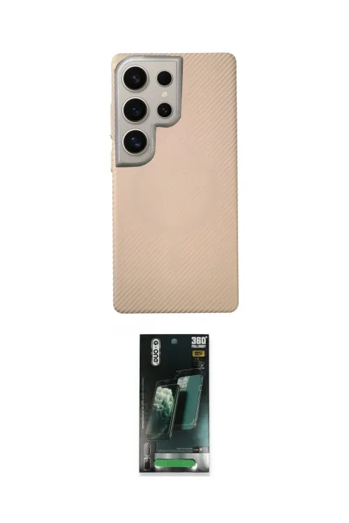 ieg™ Galaxy S24 Ultra Kılıf Eksen Prime - Şeffaf 360 Full Body Arka Koruyucu