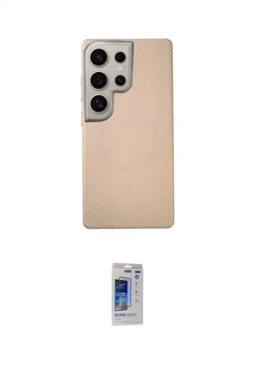 ieg™ Galaxy S24 Ultra Kılıf Eksen Prime - Siyah Durable Full Glue Curved Hayalet Cam