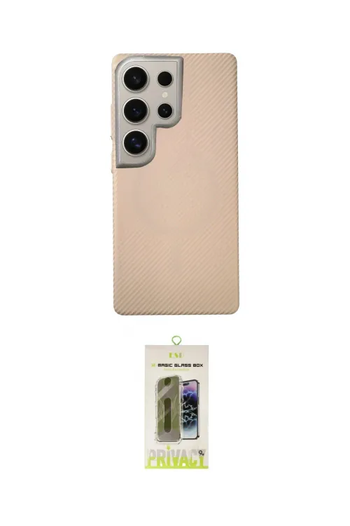 ieg™ Galaxy S24 Ultra Kılıf Eksen Prime - Siyah Joko Magic 5D Hayalet Cam