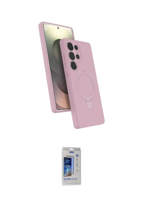 ieg™ Galaxy S24 Ultra Kılıf İz Işık Koleksiyonu - Siyah Durable Full Glue Curved Cam