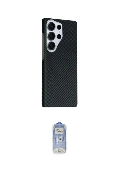 ieg™ Galaxy S24 Ultra Kılıf Kozmos Klasik Prime - Siyah Joko Magic 5D Cam